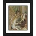 thumbnail image 1 of Pierre-Auguste Renoir 19x24 Black Ornate Framed Double Matted Museum Art Print Titled: Young Girls at the Piano (1892), 1 of 5
