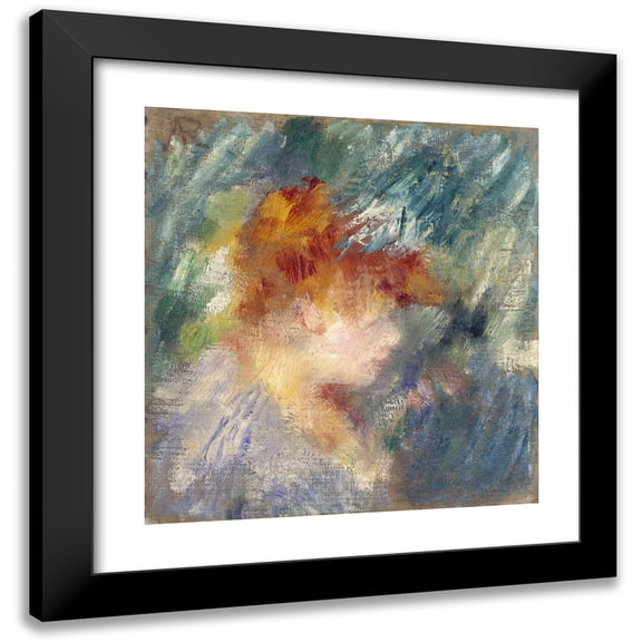 Pierre-Auguste Renoir 20x21 Black Modern Framed Museum Art Print Titled - Jeanne Samary (1878)