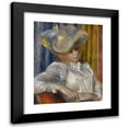 thumbnail image 1 of Pierre-Auguste Renoir 20x24 Black Modern Framed Museum Art Print Titled - Woman with a Hat, 1 of 5
