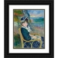 thumbnail image 1 of Pierre-Auguste Renoir 20x24 Black Ornate Framed Double Matted Museum Art Print Titled: By the Seashore (1883), 1 of 5