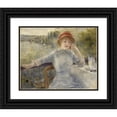 thumbnail image 1 of Pierre-Auguste Renoir 24x20 Black Ornate Framed Double Matted Museum Art Print Titled: Alphonsine Fournaise (1879), 1 of 5