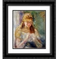 thumbnail image 1 of Pierre Auguste Renoir 2x Matted 20x24 Black Ornate Framed Art Print 'A Needlewoman', 1 of 2