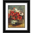 thumbnail image 1 of Pierre Auguste Renoir 2x Matted 20x24 Black Ornate Framed Art Print 'Anemones', 1 of 2