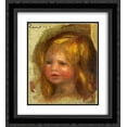 thumbnail image 1 of Pierre Auguste Renoir 2x Matted 20x24 Black Ornate Framed Art Print 'Coco s Head', 1 of 2