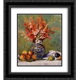 thumbnail image 1 of Pierre Auguste Renoir 2x Matted 20x24 Black Ornate Framed Art Print 'Flowers and Fruit', 1 of 2