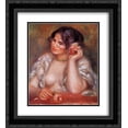thumbnail image 1 of Pierre Auguste Renoir 2x Matted 20x24 Black Ornate Framed Art Print 'Gabrielle with a Rose', 1 of 2