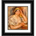 thumbnail image 1 of Pierre Auguste Renoir 2x Matted 20x24 Black Ornate Framed Art Print 'Woman with a Yellow Turban', 1 of 2