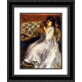 thumbnail image 1 of Pierre Auguste Renoir 2x Matted 20x24 Black Ornate Framed Art Print 'Young Woman in White Reading', 1 of 2