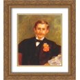 thumbnail image 1 of Pierre Auguste Renoir 2x Matted 20x24 Gold Ornate Framed Art Print 'Portrait of Monsieur Germain', 1 of 2