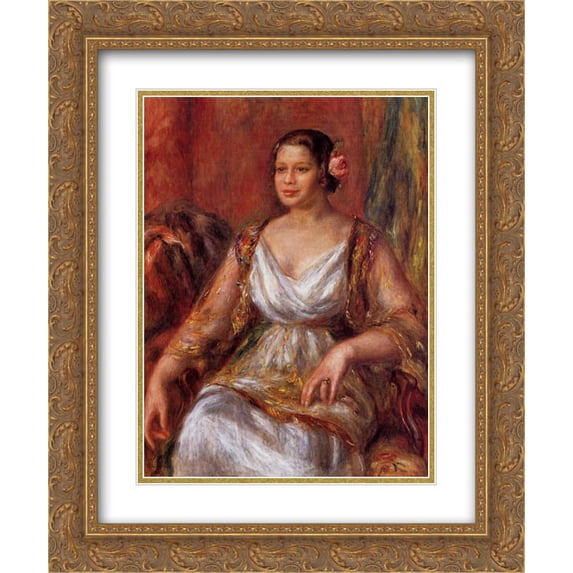 Pierre Auguste Renoir 2x Matted 20x24 Gold Ornate Framed Art Print 'Tilla Durieux'