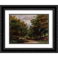 thumbnail image 1 of Pierre Auguste Renoir 2x Matted 24x20 Black Ornate Framed Art Print 'Road near Cagnes', 1 of 2