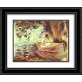 thumbnail image 1 of Pierre Auguste Renoir 2x Matted 24x20 Black Ornate Framed Art Print 'Woman in a Boat', 1 of 2