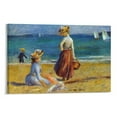 thumbnail image 1 of Pierre Auguste Renoir Print Painting Figures on The Beach Print Photo Art Painting Canvas Poster Home Decorative Bedroom Modern Decor Posters Gifts 12x18inch(30x45cm), 1 of 6