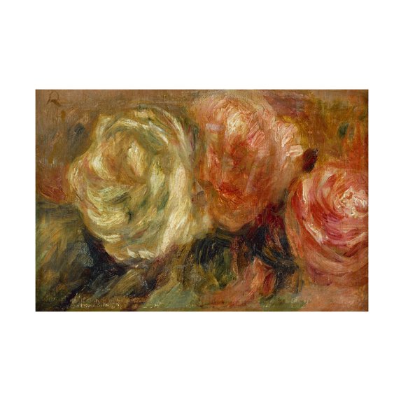 Pierre Auguste Renoir 'Roses' Canvas Art
