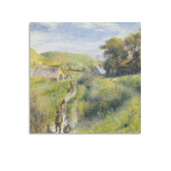Pierre Auguste Renoir The Vintagers Room Aesthetic Poster Print Art Wall Painting Canvas Posters Gifts Modern Bedroom Decor 20x20inch(50x50cm)