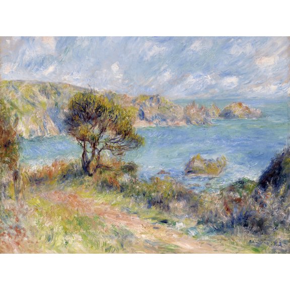 Pierre Auguste Renoir View At Guernsey 1883 Painting Extra Large XL Wall Art Poster Print