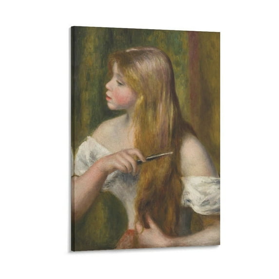 Pierre Auguste Renoir Young Girl with Red Hair Art Poster Poster Decorative Painting Canvas Wall Art Living Room Posters Bedroom Painting 24x36inch(60x90cm)