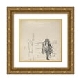 thumbnail image 1 of Pierre Bonnard 12x13 Gold Ornate Wood Frame and Double Matted Museum Art Print Titled - Woman Putting Her Stockings, 1 of 4