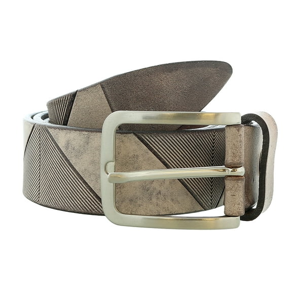 Pierre Cardin Distressed Light Brown Classic Silver D-Ring Adjustable Belt Adjustable Mens Belt-40 for Mens