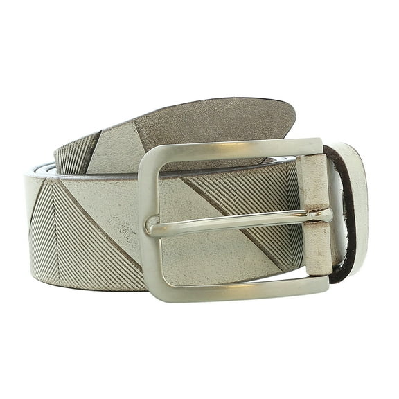 Pierre Cardin Distressed Taupe Classic Silver D-Ring Adjustable Belt Adjustable Mens Belt-36 for Mens