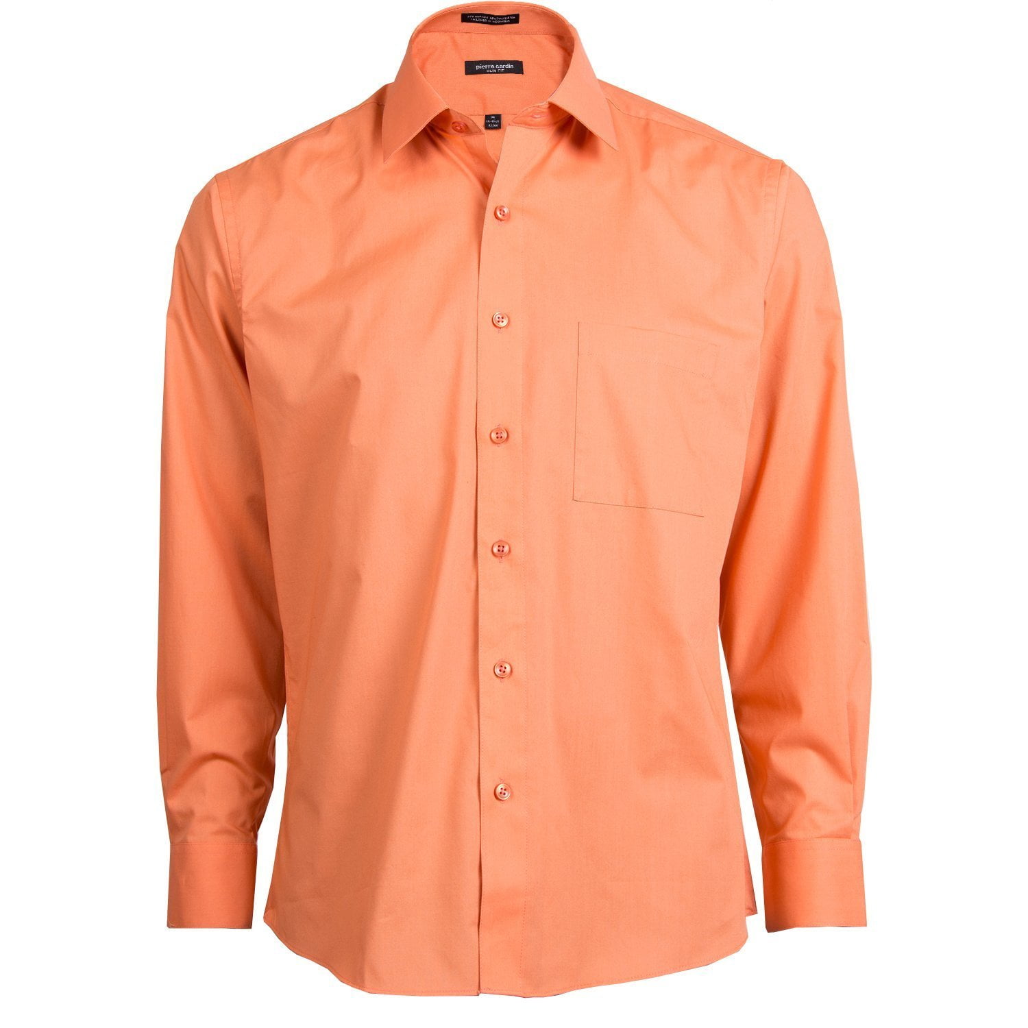 Pierre Cardin Mens Slim Fit Shirt (Light Terra Cotta, 16-16.5 (32/33)) - Walmart.com Pierre Cardin Mens Slim Fit Shirt (Light Terra Cotta, 16-16.5 (32/33)) - Walmart.com