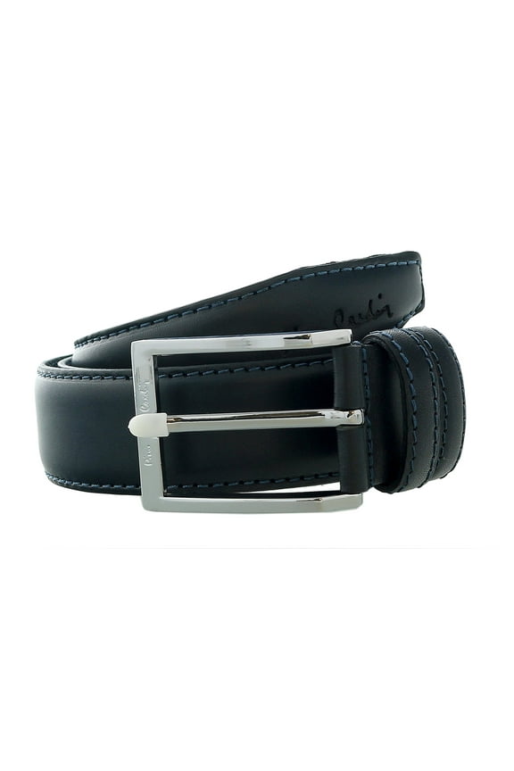 Navy Blue Smooth Classic D-Ring Adjustable Belt Adjustable Mens Belt-34 for Mens