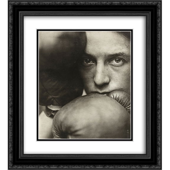 Pierre Dubreuil 2x Matted 20x24 Black Ornate Framed Art Print 'The First Round'