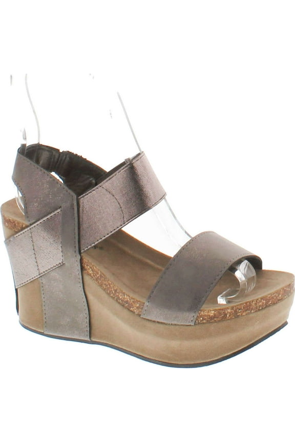 Hester Womens Platform Wedge Open Toe Sandals