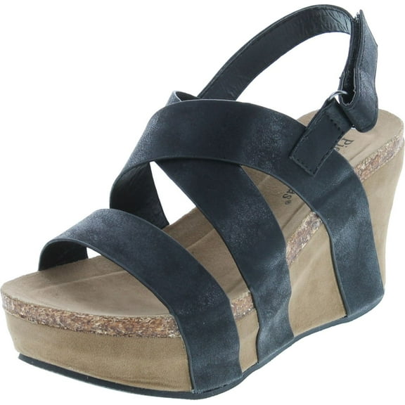 Pierre Dumas Women's Hester-5 Vegan Leather Strappy Wedge Sandals