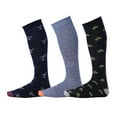 thumbnail image 1 of Pierre Henry Over the Calf Socks for Men (3 pairs) | Cotton Over the Calf Dress Socks | Long Socks that Stay up 12+ hours, 1 of 5