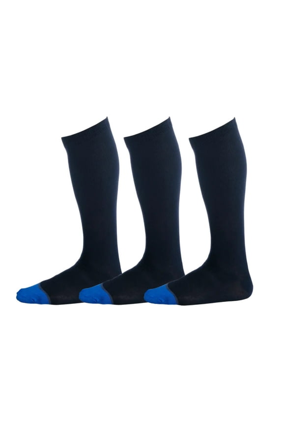 Pierre Henry Over the Calf Socks for Men (3 pairs) | Cotton Over the Calf Dress Socks
