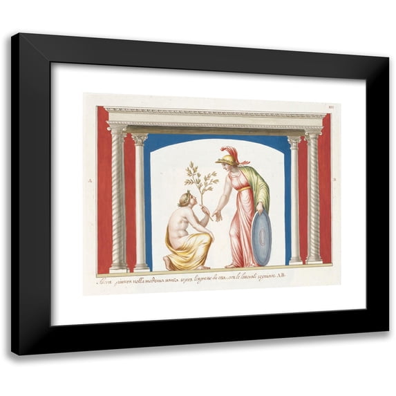 Pierre-Jean Mariette 18x15 Black Modern Framed Museum Art Print Titled - Another Painting in the Medema Stationed Above the Entrance of It, with the Sides You Point Out A. B. (1783)