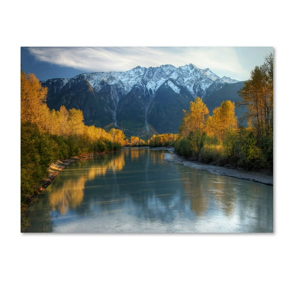 Pierre Leclerc 'Autumn River' Canvas Art