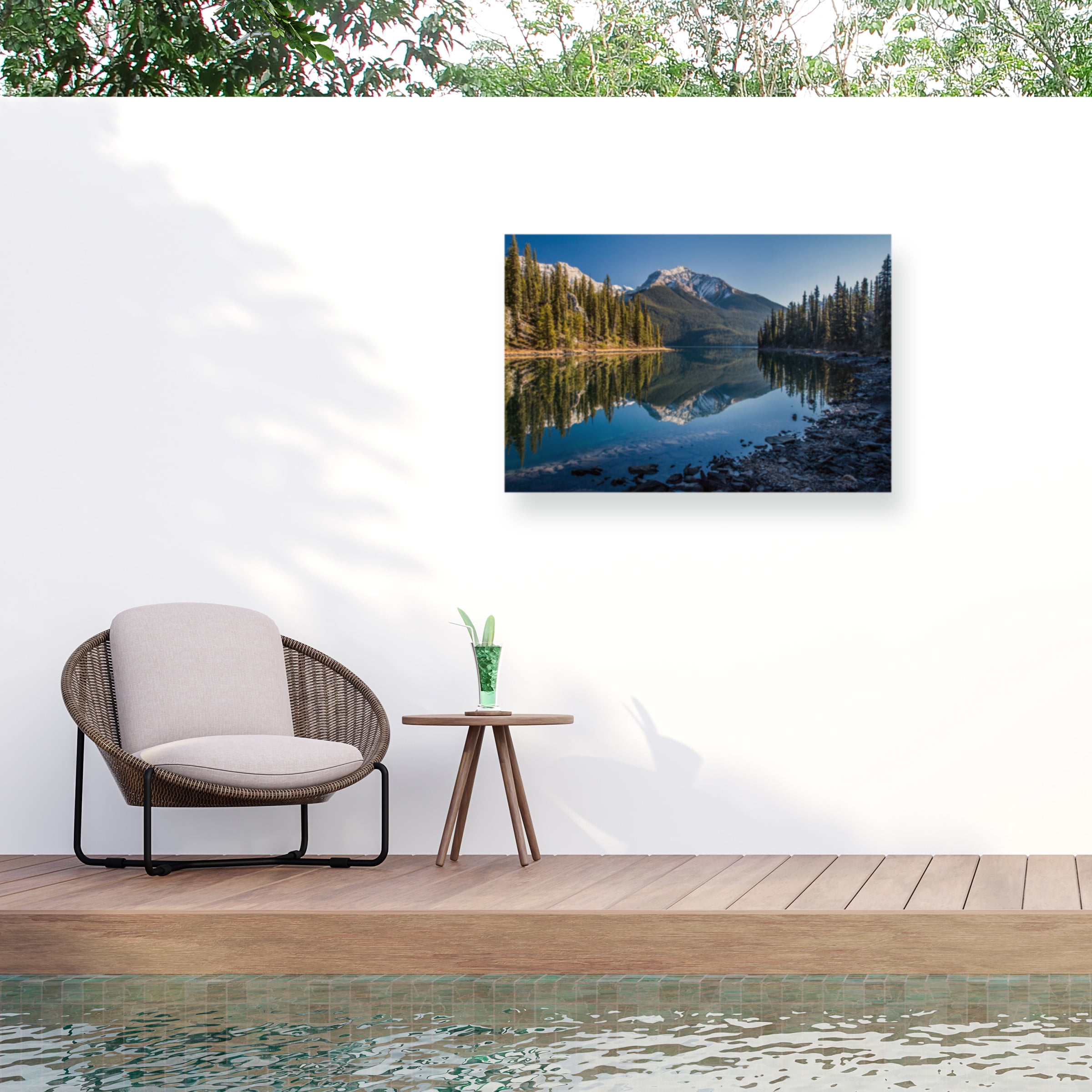 Pierre Leclerc 'Jasper Morning' Outdoor Canvas 12x19