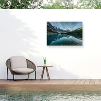 Pierre Leclerc 'Moraine Lake Reflection' Outdoor All-Weather Wall Decor