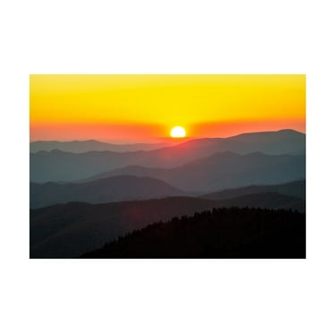 Pierre Leclerc Photography 'Smoky Mountains Sunset' Canvas Art
