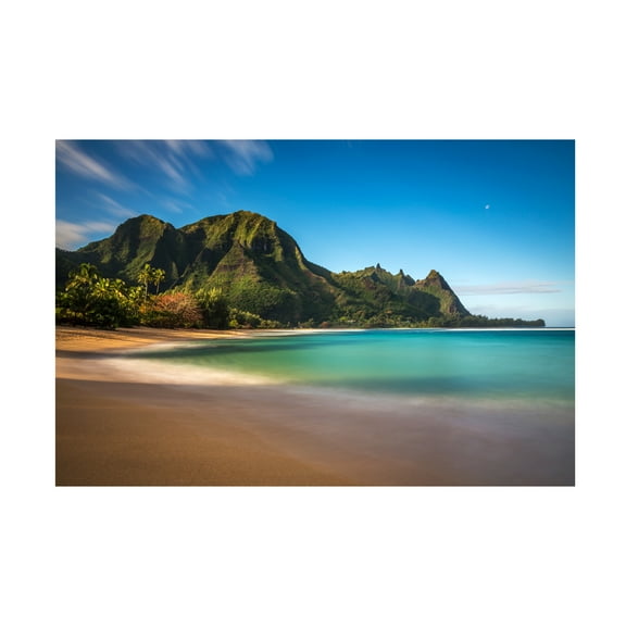 Trademark Fine Art Pierre Leclerc Tunnels Beach Kauai Canvas Wall Art - 22x32