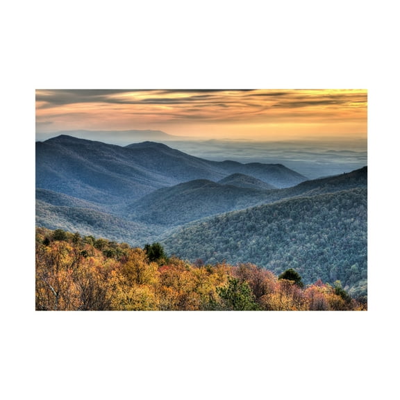 Trademark Fine Art Pierre Leclerc Shenandoah Autumn Canvas Wall Art - 22x32