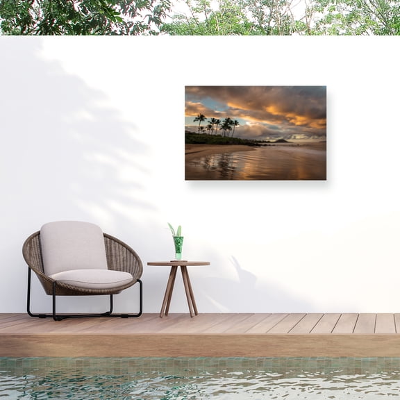 Pierre Leclerc 'Tropics Sunrise' Outdoor Canvas 22x32