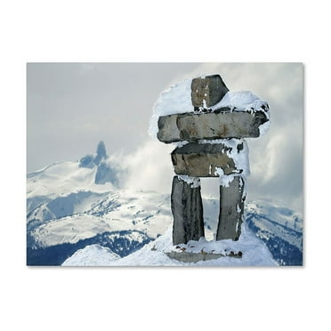 Pierre Leclerc 'Whistler Inukshuk' Canvas Art