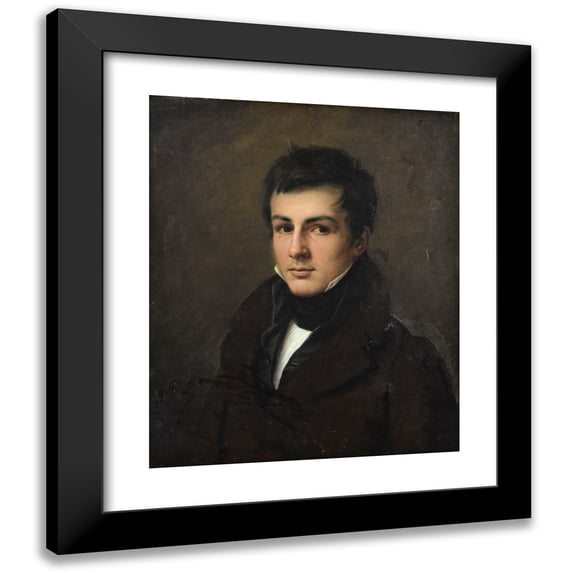 Pierre-Louis De Laval 15x18 Black Modern Framed Museum Art Print Titled - Portrait of Edouard Bertin (1815)