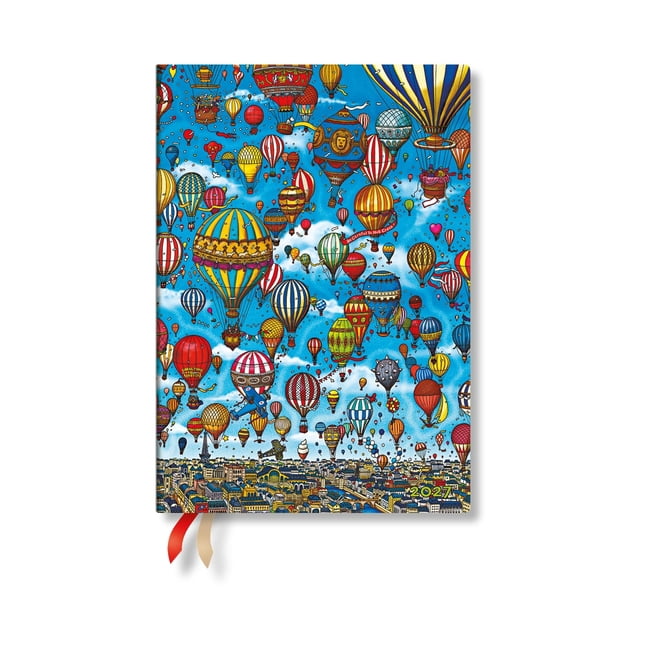 Pierre the Maze Detective 2027 Balloon Festival MIDI Softcover 12-Month Daily Planner, 432pg, 80gsm by Paperblanks (Pierre the Maze Detective), (Paperback)