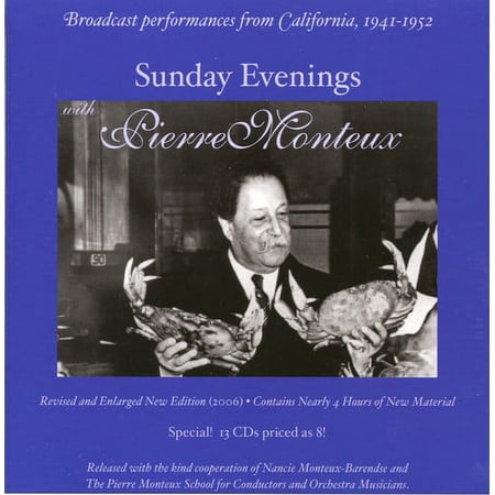 Pierre Monteux - Sunday Evenings with Pierre Monteaux - Music & Performance - CD