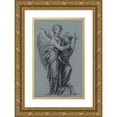 thumbnail image 1 of Pierre-Paul Prud'hon 13x18 Gold Ornate Wood Frame and Double Matted Museum Art Print Titled - Poetry (1810), 1 of 4
