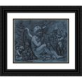 thumbnail image 1 of Pierre-Paul Prud'hon 14x12 Black Ornate Wood Framed Double Matted Museum Art Print Titled: The Preparations for Love (1800), 1 of 5