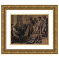 thumbnail image 1 of Pierre-Paul Prud'hon 14x12 Gold Ornate Wood Frame and Double Matted Museum Art Print Titled - Themis and Nemesis (1805), 1 of 4