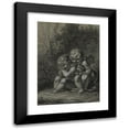 thumbnail image 1 of Pierre-Paul Prud'hon 14x18 Black Modern Framed Museum Art Print Titled - The Cat's Paw or the Sorrows that Love Causes Us (1800), 1 of 5