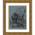 thumbnail image 1 of Pierre-Paul Prud'hon 15x18 Gold Ornate Wood Frame and Double Matted Museum Art Print Titled - Daphnis, Using This Occasion, Put His Hand in the Breast from Which He Pulled the Cigale Gente (, 1 of 4
