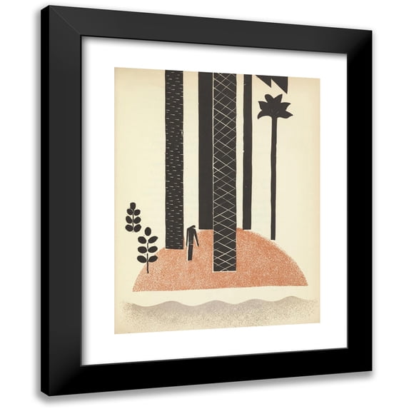 Pierre Pinsard 12x14 Black Modern Framed Museum Art Print Titled - Fine, Fine! (1929)