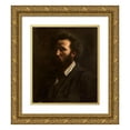 thumbnail image 1 of Pierre Puvis de Chavannes 15x17 Gold Ornate Wood Frame and Double Matted Museum Art Print Titled - Self-Portrait (1857), 1 of 4